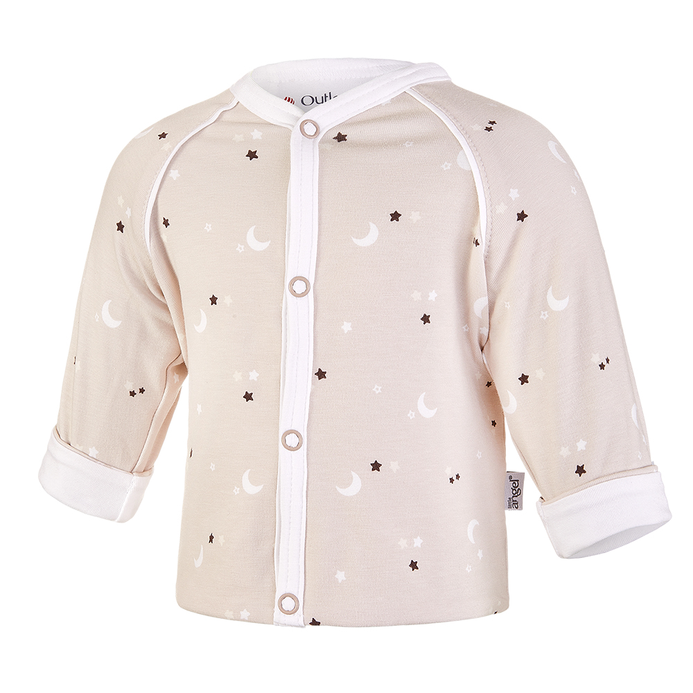 Novorozenecká sada BIO Outlast® - béžová hvězdičky/bílá 56