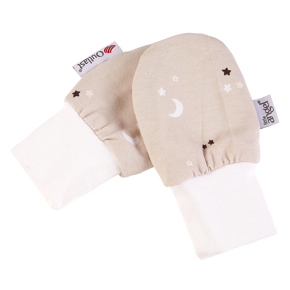 Novorozenecká sada BIO Outlast® - béžová hvězdičky/bílá 56