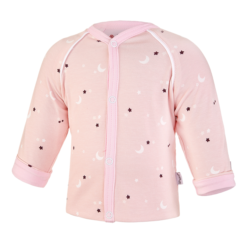 Novorozenecká sada BIO Outlast® - sv.růžová hvězdičky/růžová baby 56