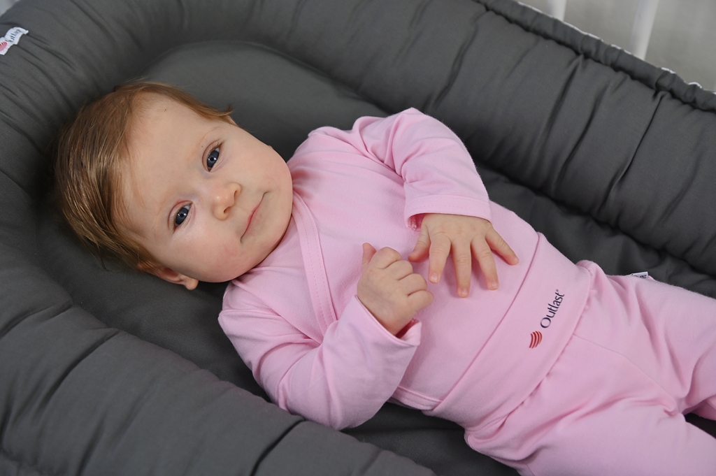 Polodupačky tenké Outlast® - růžová baby 62