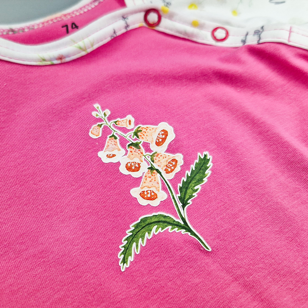 Overal tenký krátký TISK Outlast® - herbář 86