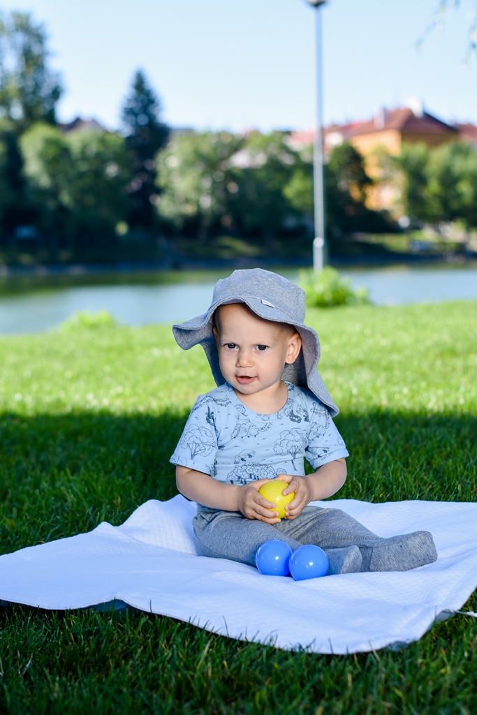 Klobouk tenký Outlast® - šedý melír 4 | 45-48 cm