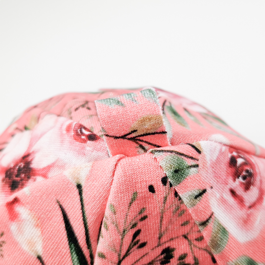 Čepice podšitá Outlast® - květy/starorůžová 3 | 42-44 cm