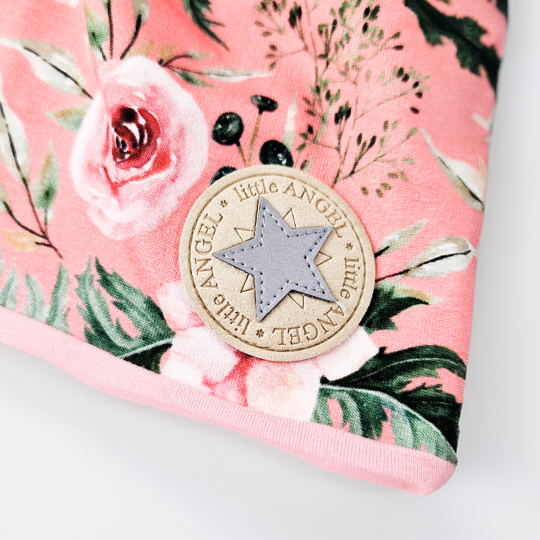 Čepice podšitá Outlast® - květy/starorůžová 3 | 42-44 cm