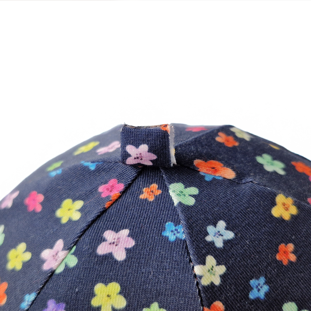 Čepice podšitá Outlast® - tm.modrá kvítí/jahodová 6 | 54-57 cm