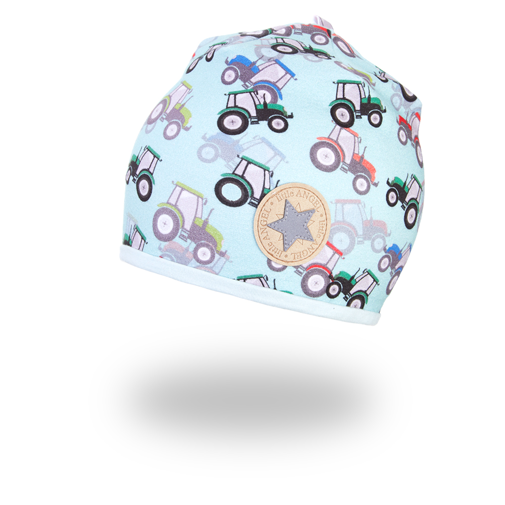 Čepice podšitá Outlast® - traktor/sv.mentolová 3 | 42-44 cm