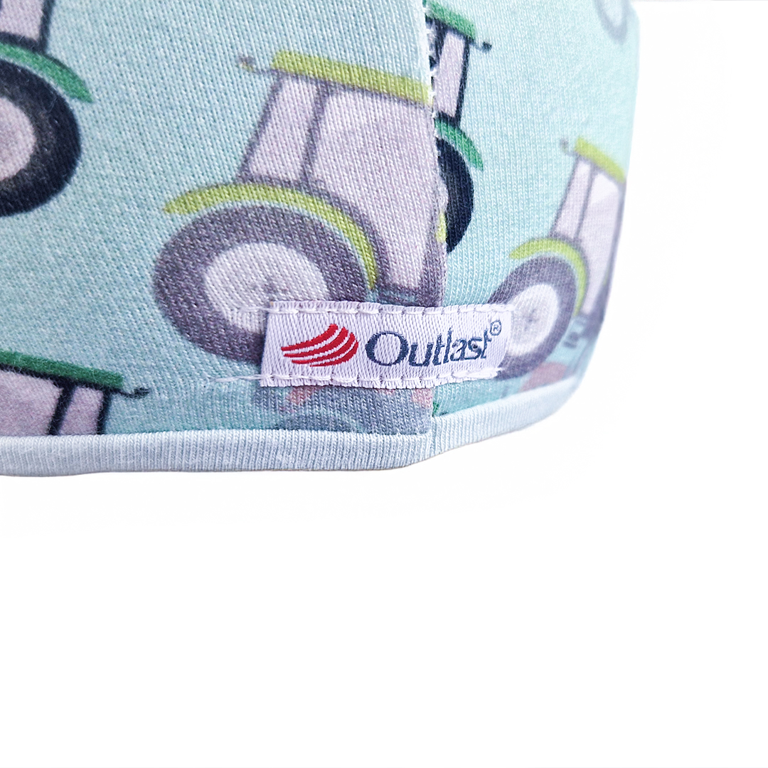 Čepice podšitá Outlast® - traktor/sv.mentolová 3 | 42-44 cm