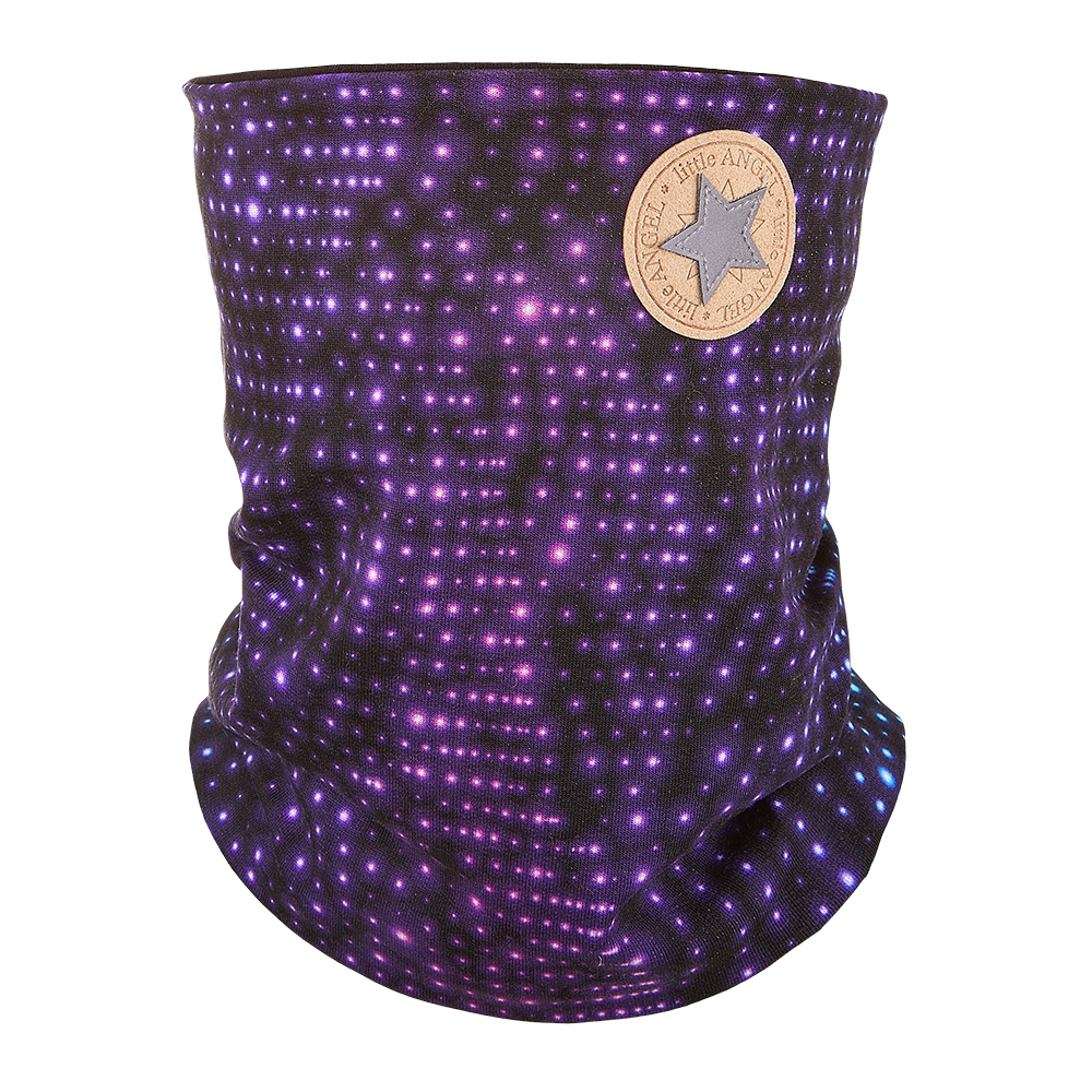 Nákrčník podšitý Outlast® - puntík neon/černá UNI