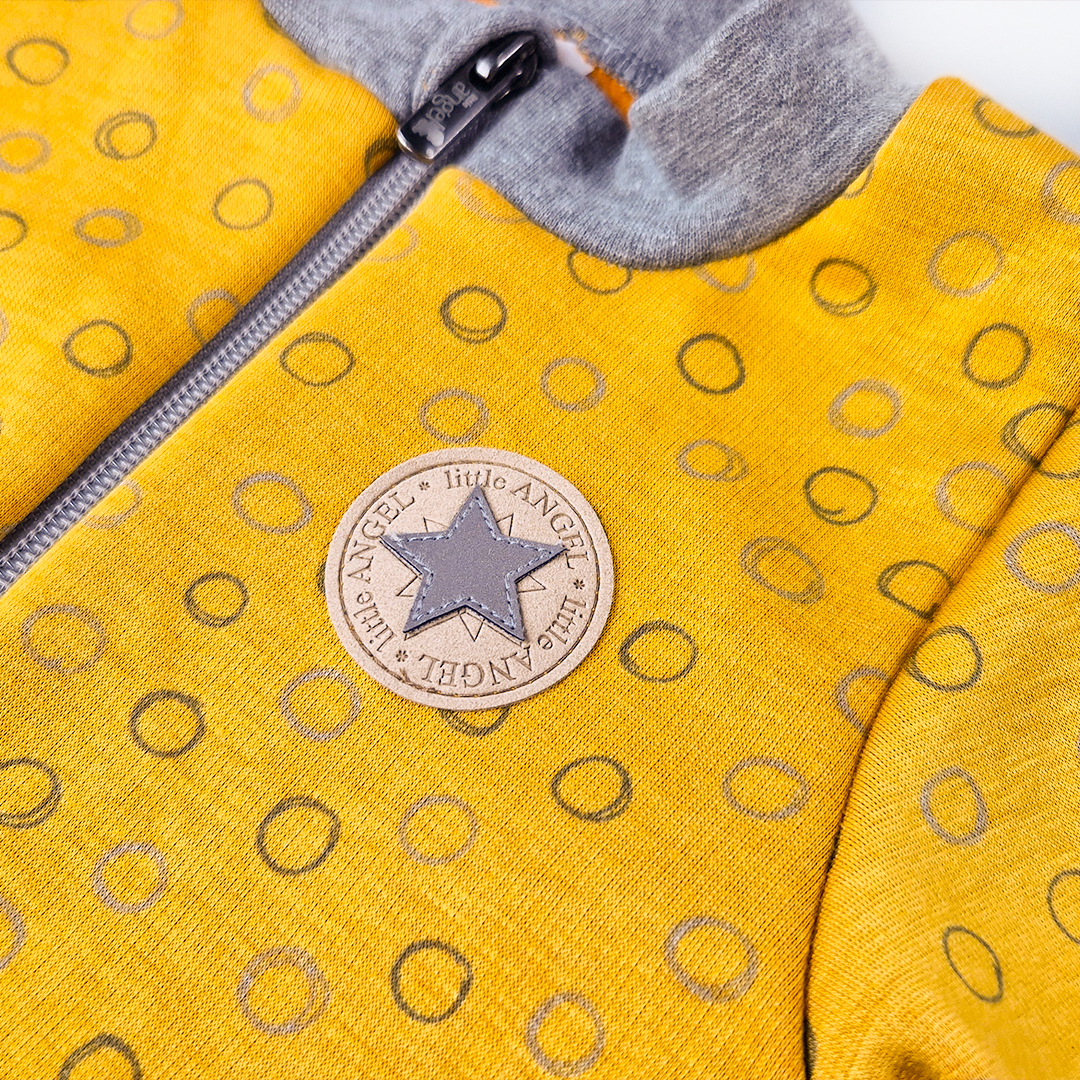 Mikina hřejivá rozepínací - okrová 86