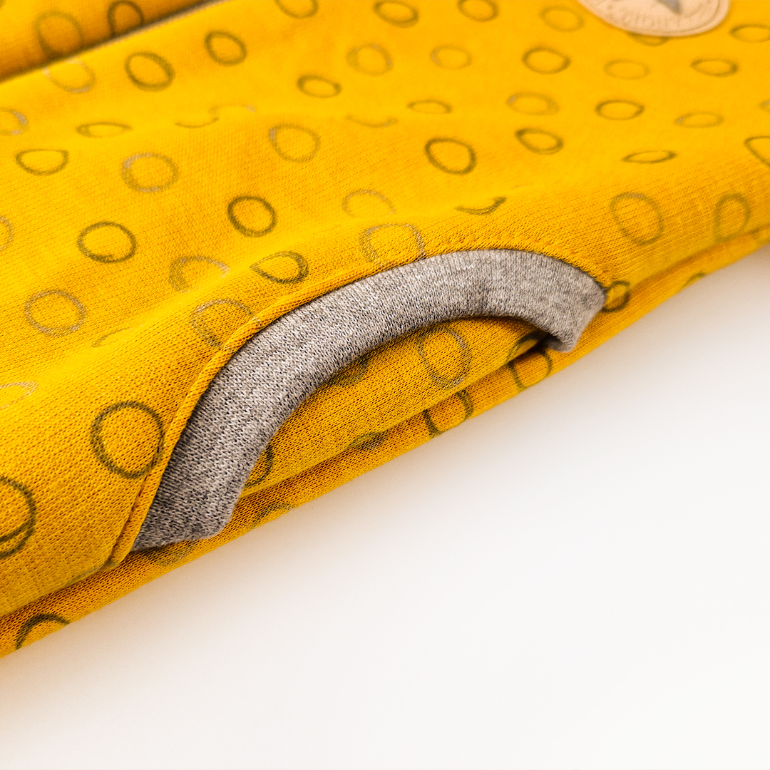 Mikina hřejivá rozepínací - okrová 86