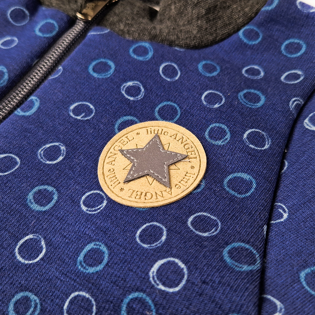 Mikina hřejivá rozepínací - modrá 80