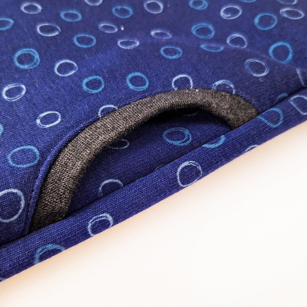 Mikina hřejivá rozepínací - modrá 80