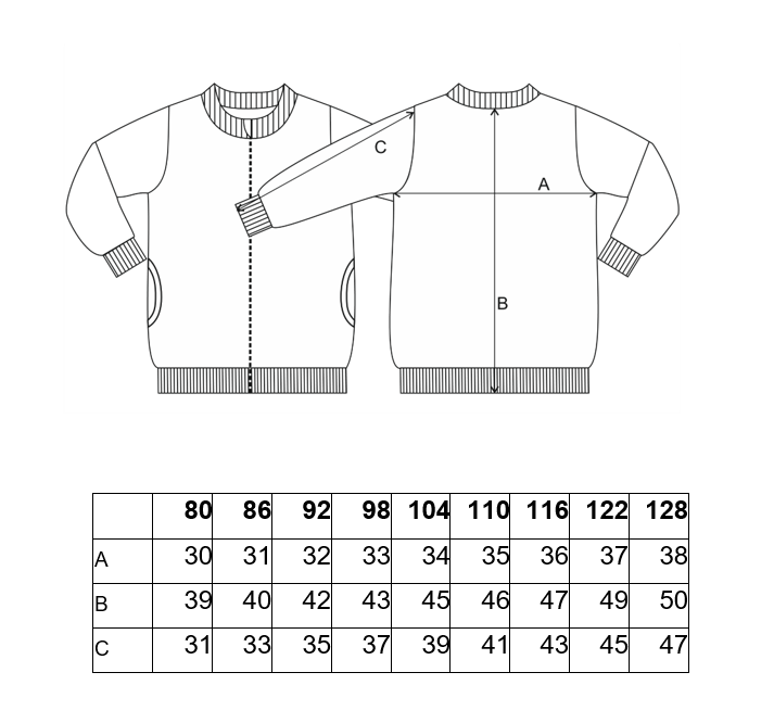 Mikina hřejivá rozepínací - modrá 80