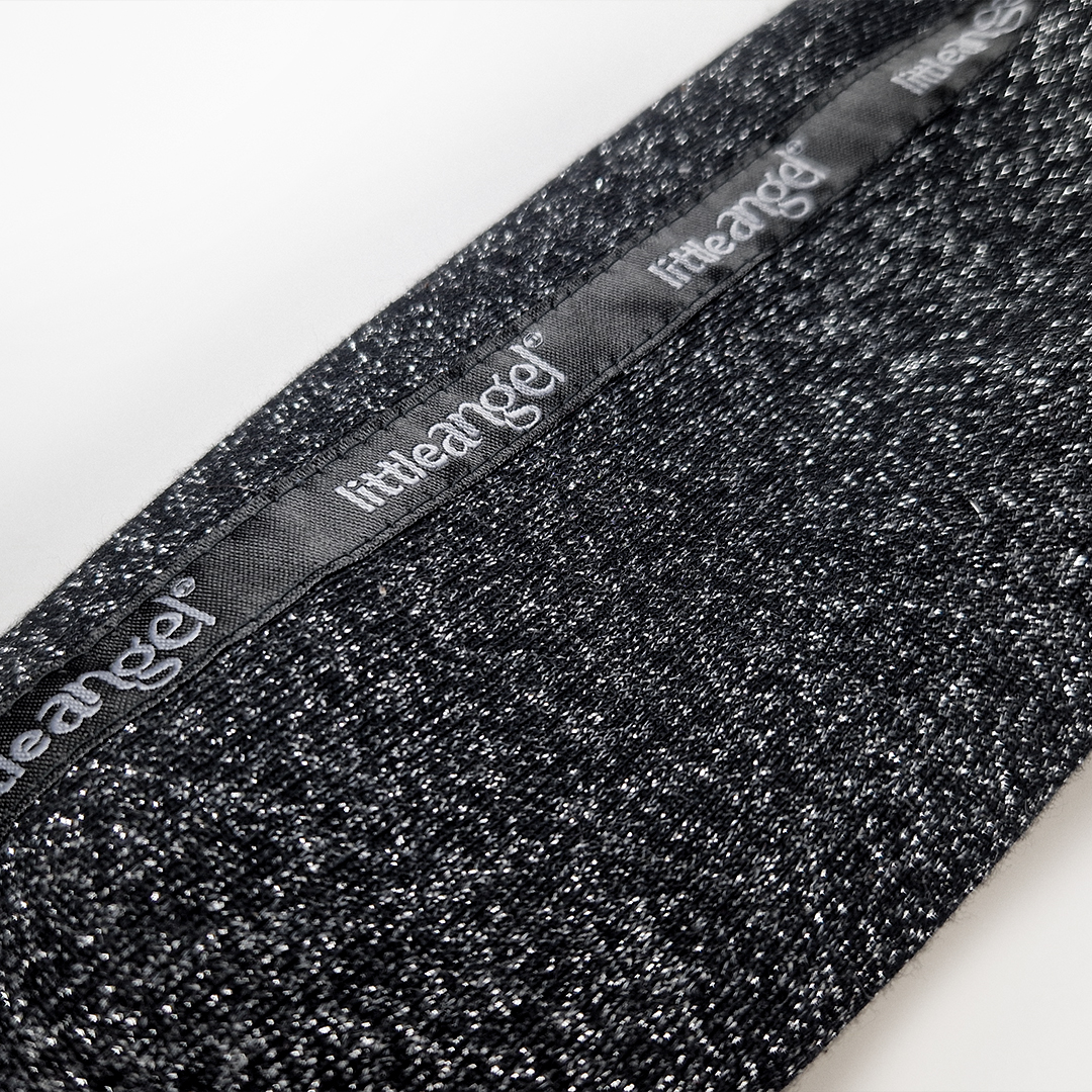 Šaty mikinové hřejivé - černá lesk 122