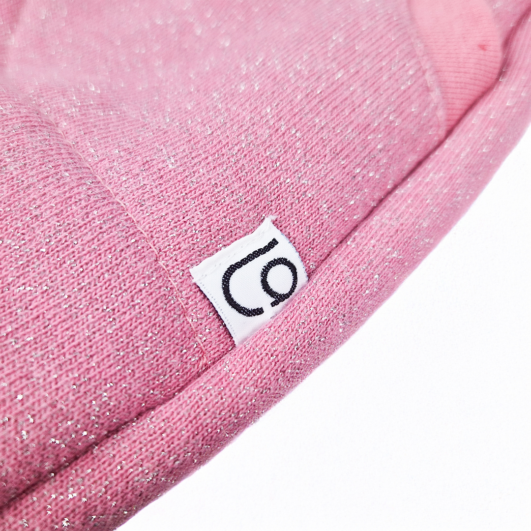 Šaty mikinové hřejivé - růžová lesk 116