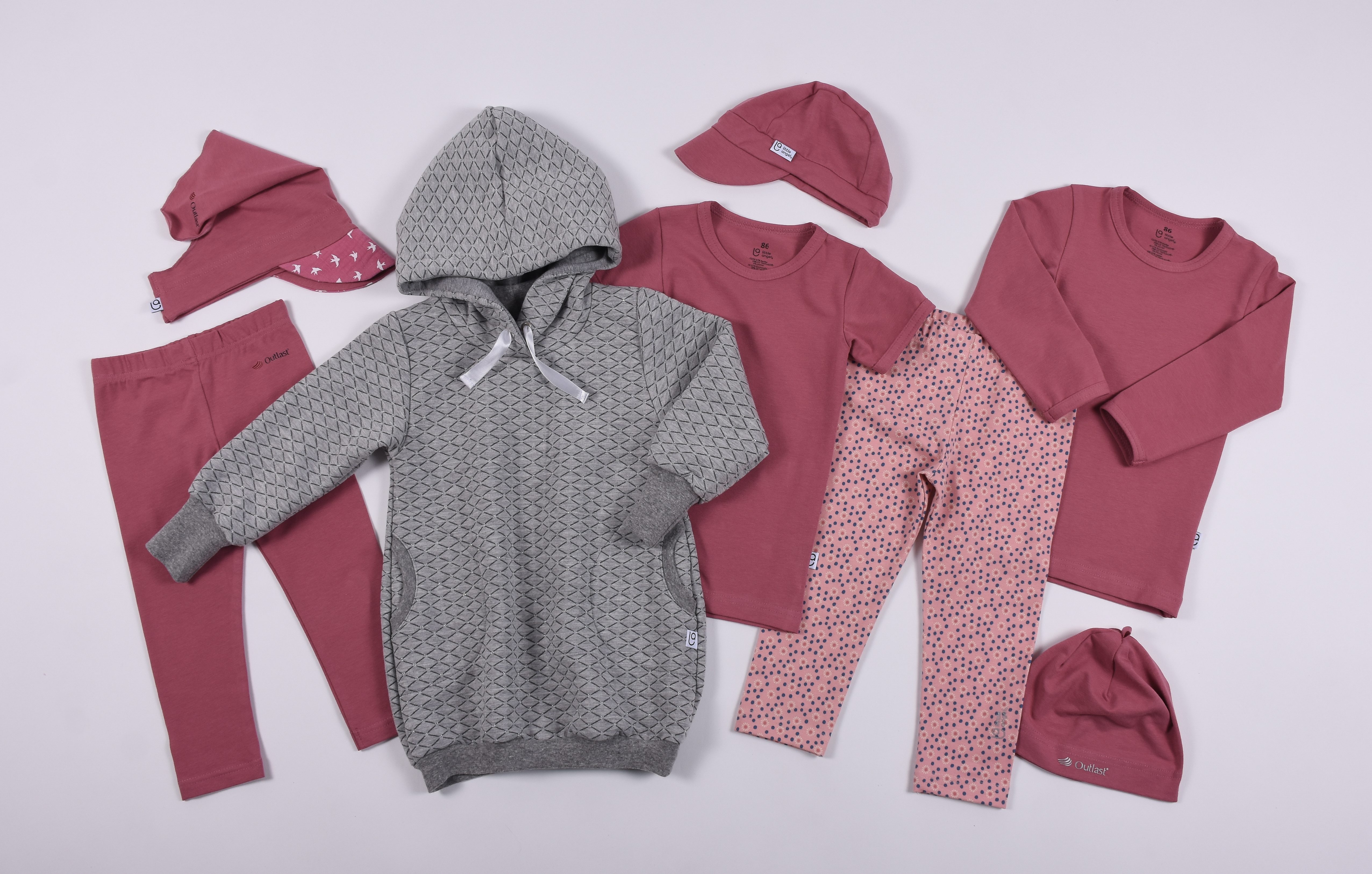 Šaty mikinové - šedý melír vzor lesk 116