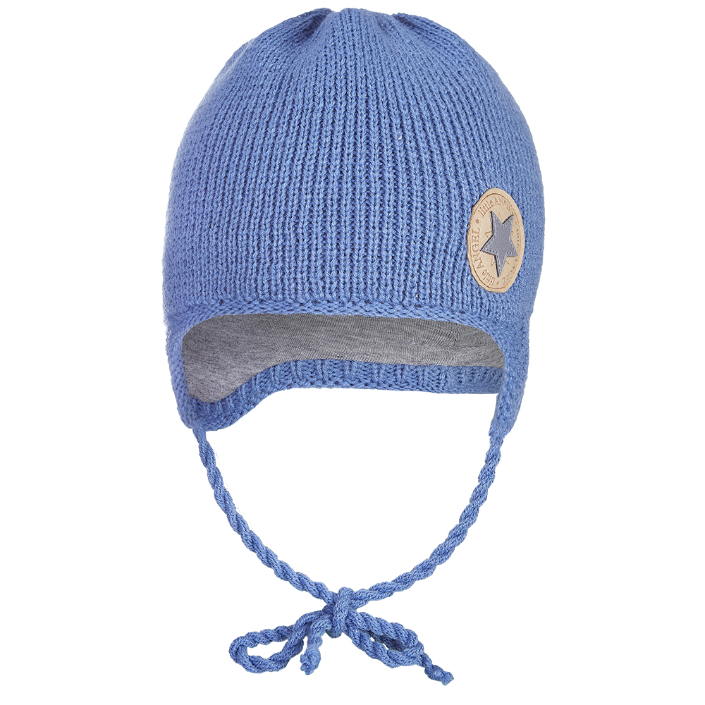 Čepice pletená zavazovací LA Outlast ® - ocelová 1 | 36-38 cm