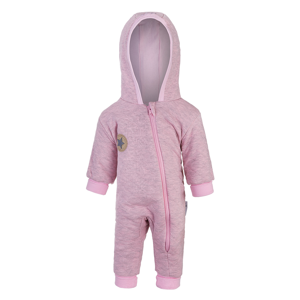 Overal podšitý lem Outlast® - sv.růžový melír 62