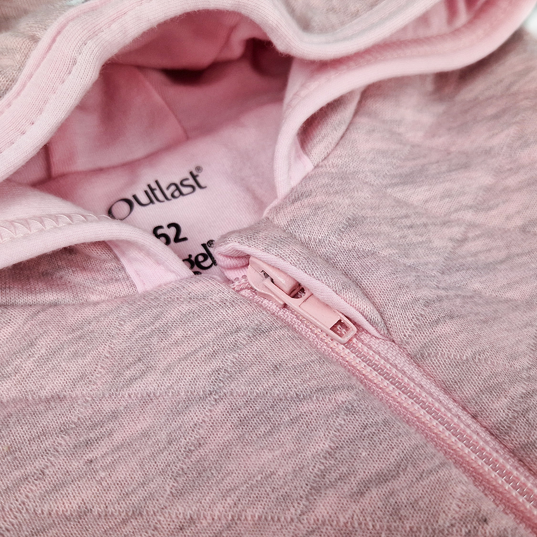 Overal podšitý lem Outlast® - sv.růžový melír 62