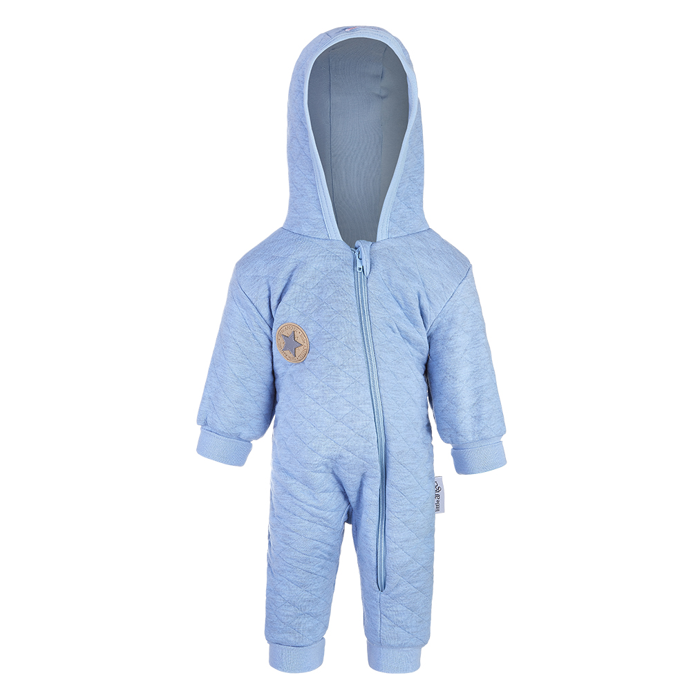 Overal podšitý lem Outlast® - sv.modrý melír 62