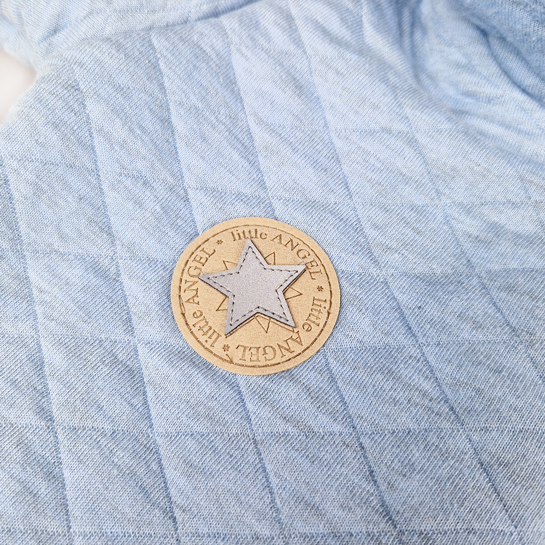 Overal podšitý lem Outlast® - sv.modrý melír 80