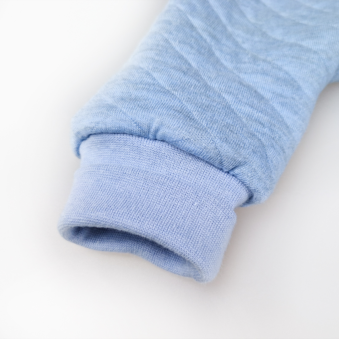 Overal podšitý lem Outlast® - sv.modrý melír 80