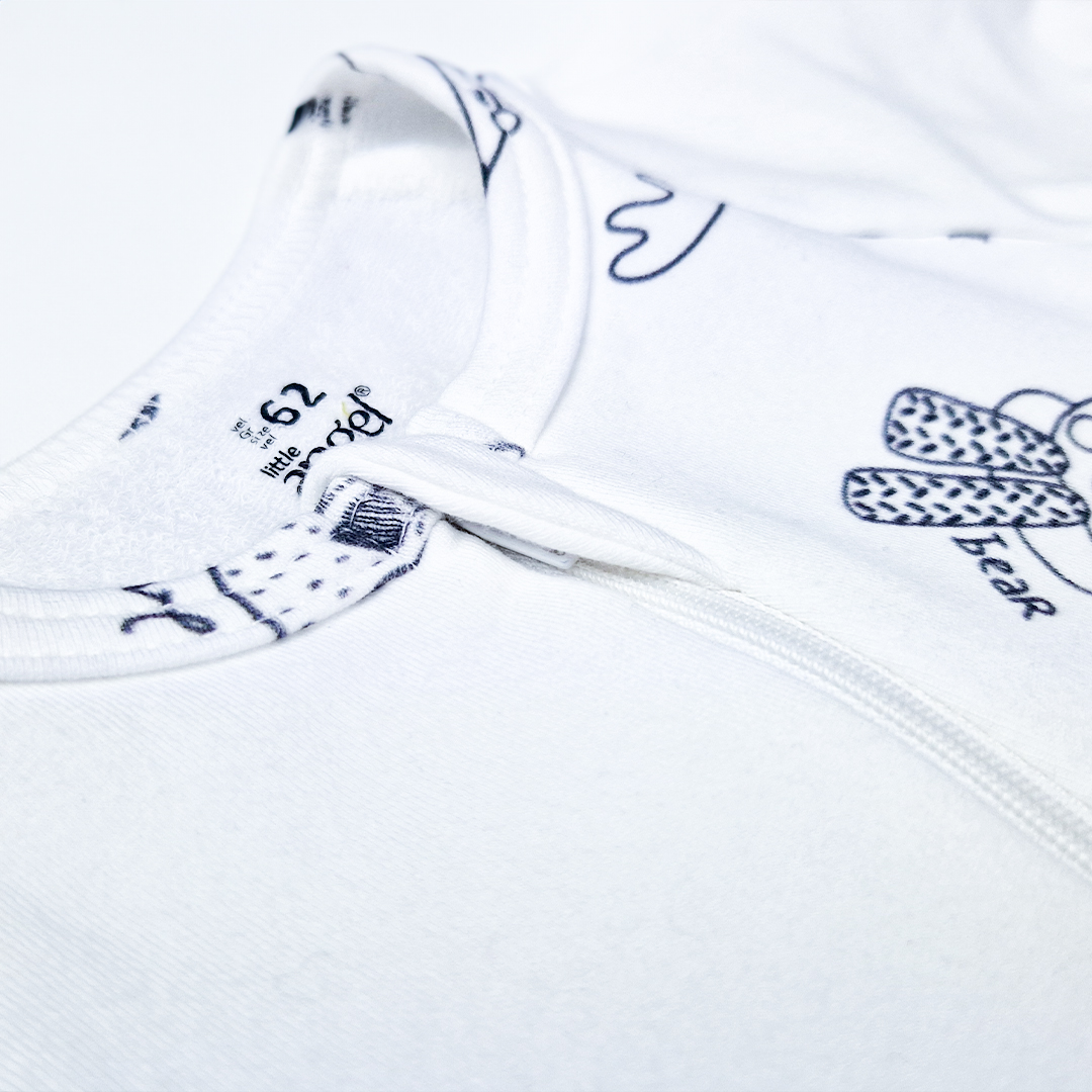 Overal smyk DR TISK Outlast® - bílá/bílá zvířátka 56