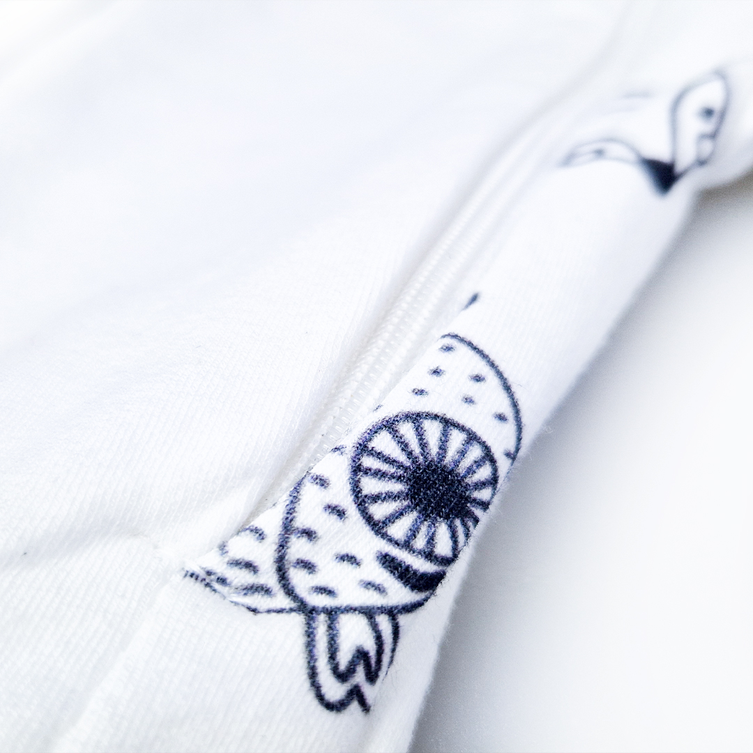 Overal smyk DR TISK Outlast® - bílá/bílá zvířátka 56