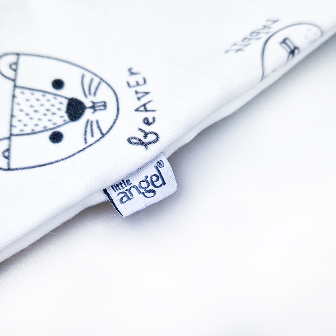 Overal smyk DR TISK Outlast® - bílá/bílá zvířátka 56