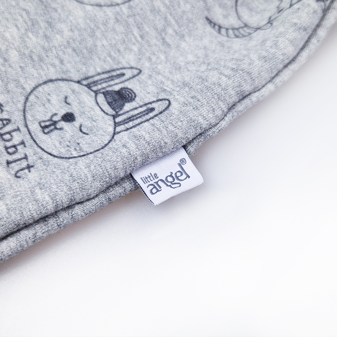 Overal smyk DR TISK Outlast® - šedý melír/šedý melír zvířátka 68