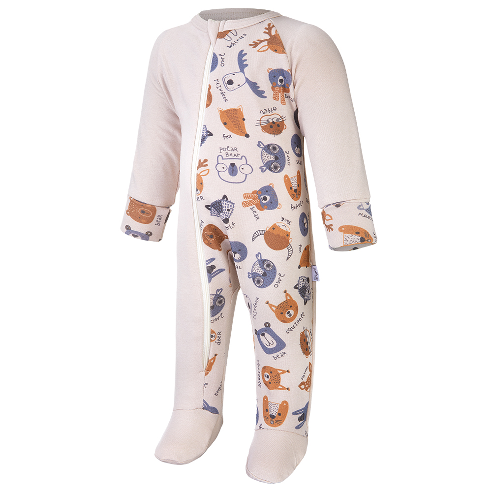 Overal smyk DR TISK Outlast® - latte/latte barevná zvířátka 62