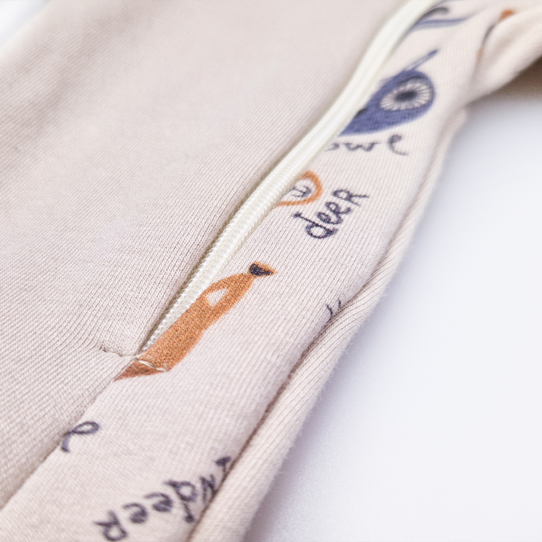 Overal smyk DR TISK Outlast® - latte/latte barevná zvířátka 80