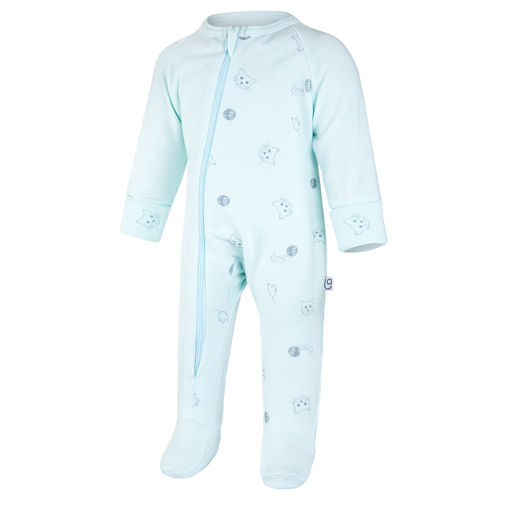 Overal smyk DR TISK Outlast® - sv.zelená/sv.zelená koťátka 56