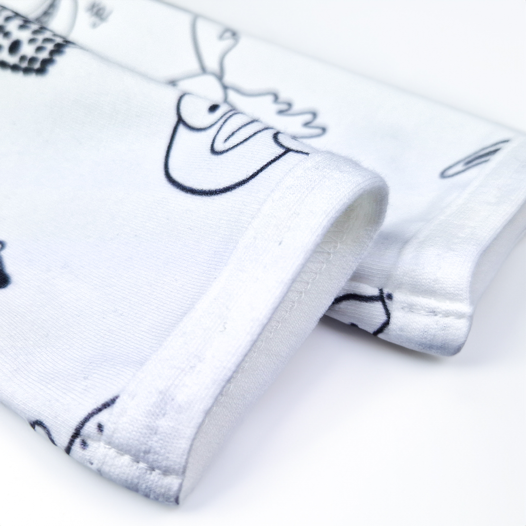 Body smyk obrázek TISK Outlast® - bílá/bílá zvířátka 74