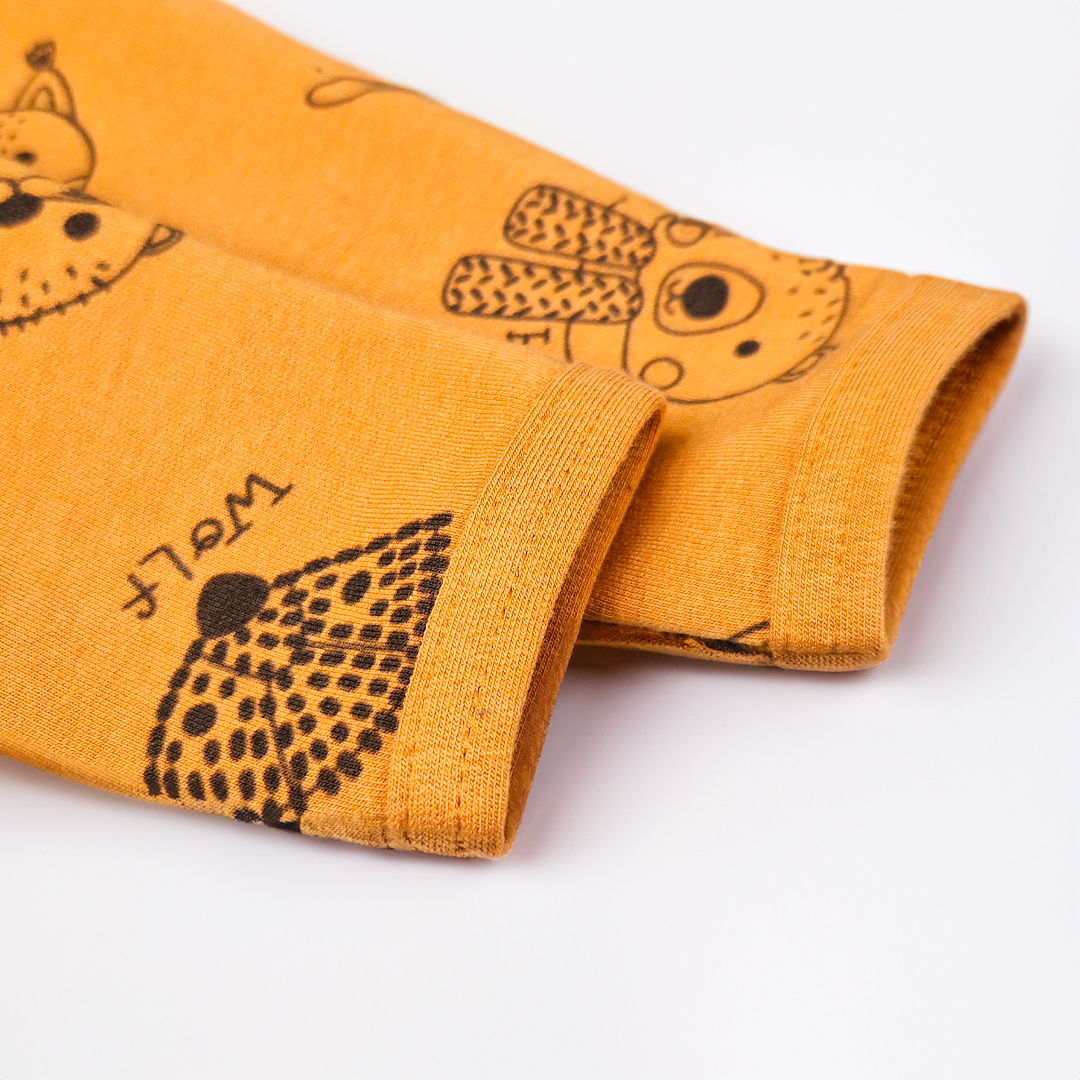 Body smyk obrázek TISK Outlast® - medová/medová zvířátka 62