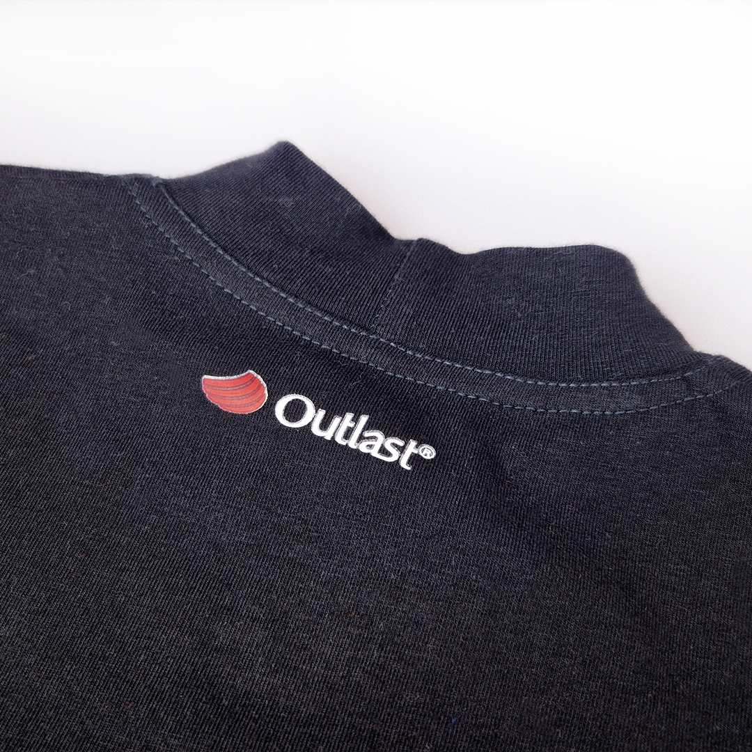 Tričko tenké DR stojáček Outlast® - černá 86