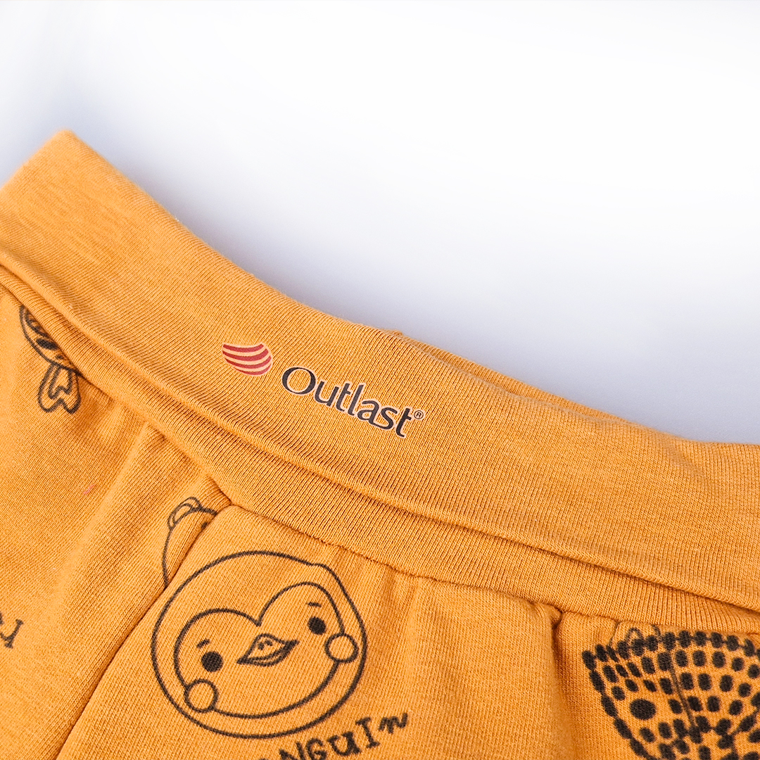 Tepláky smyk TISK Outlast® - medová zvířátka 86