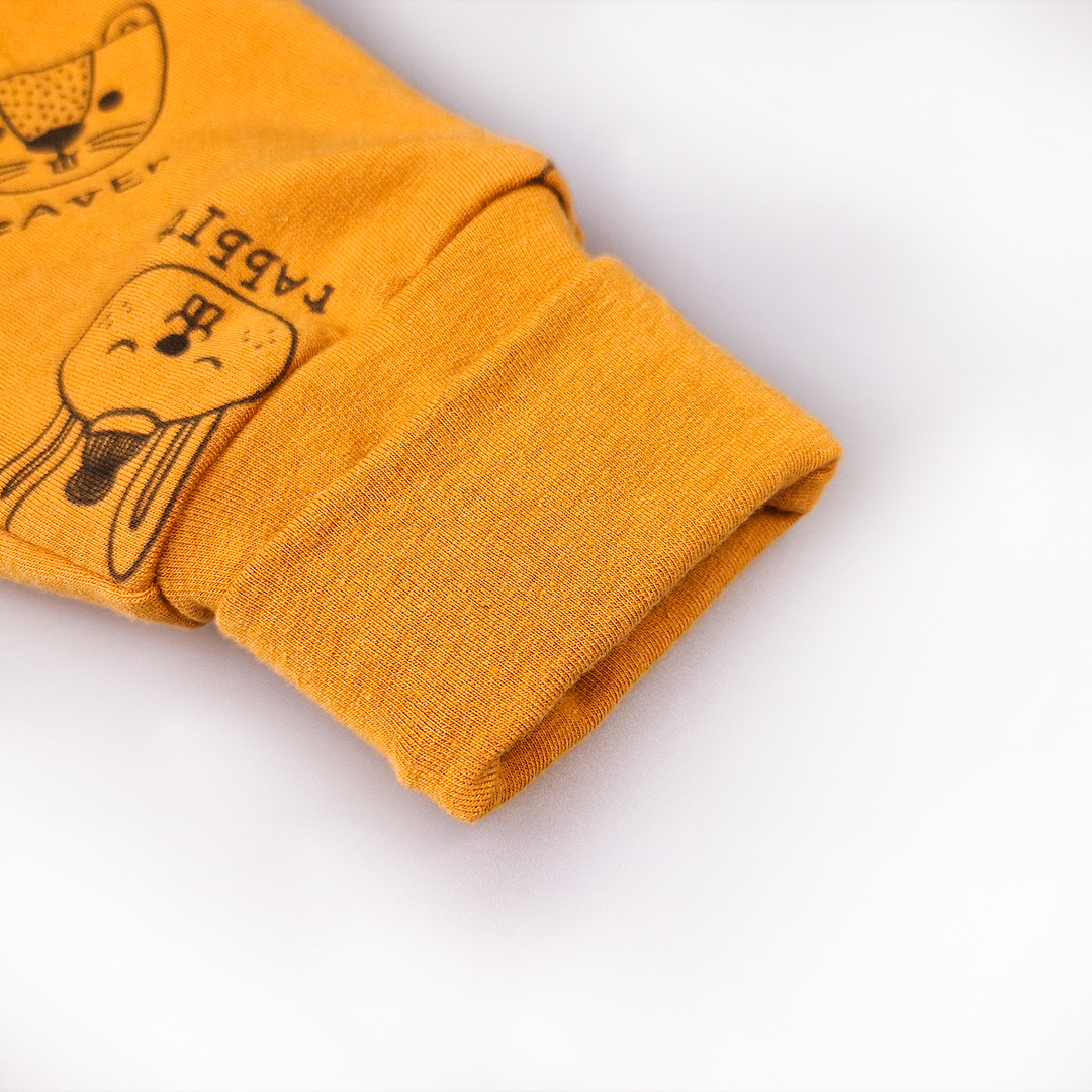 Tepláky smyk TISK Outlast® - medová zvířátka 86