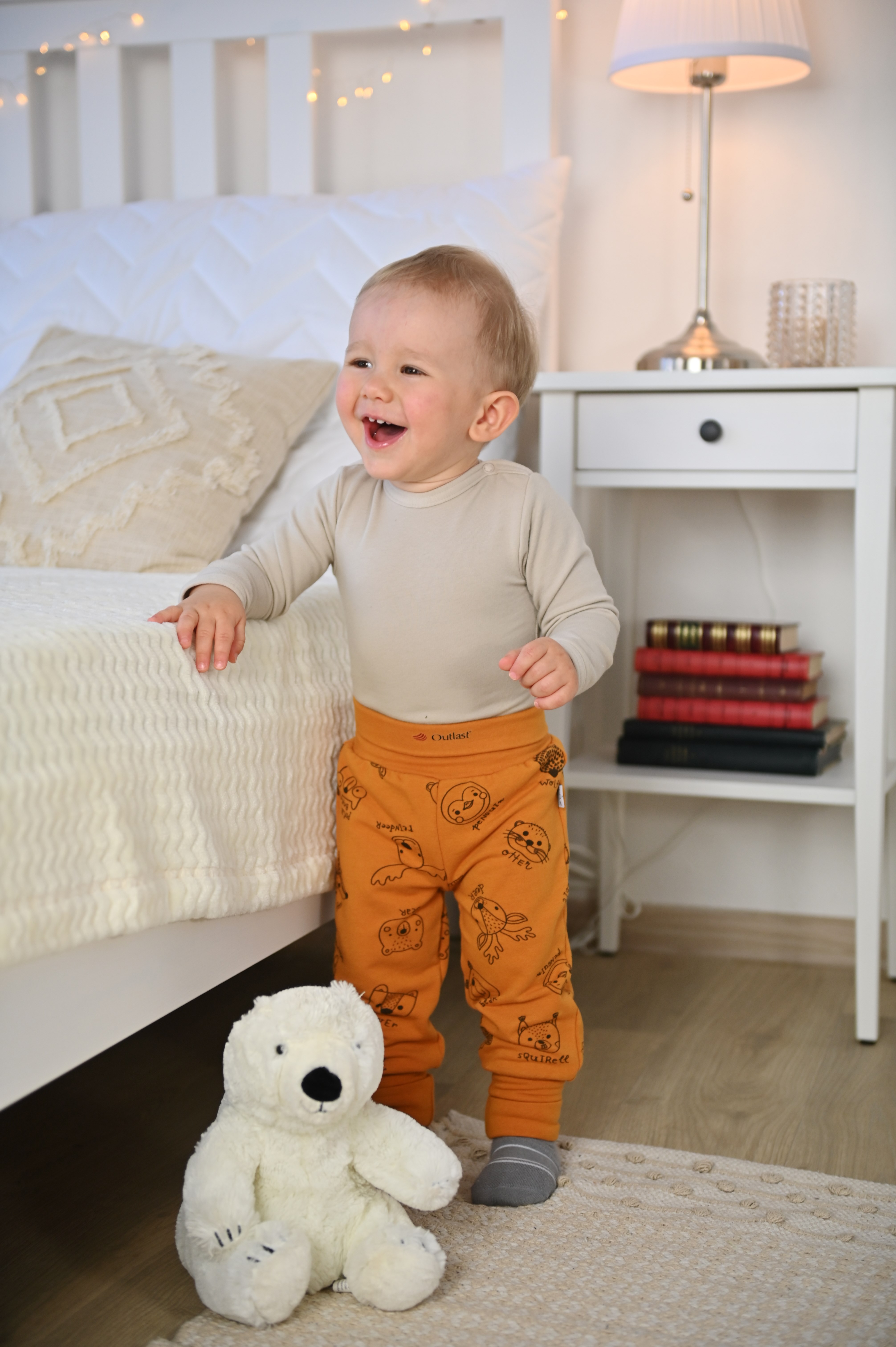 Tepláky smyk TISK Outlast® - medová zvířátka 86