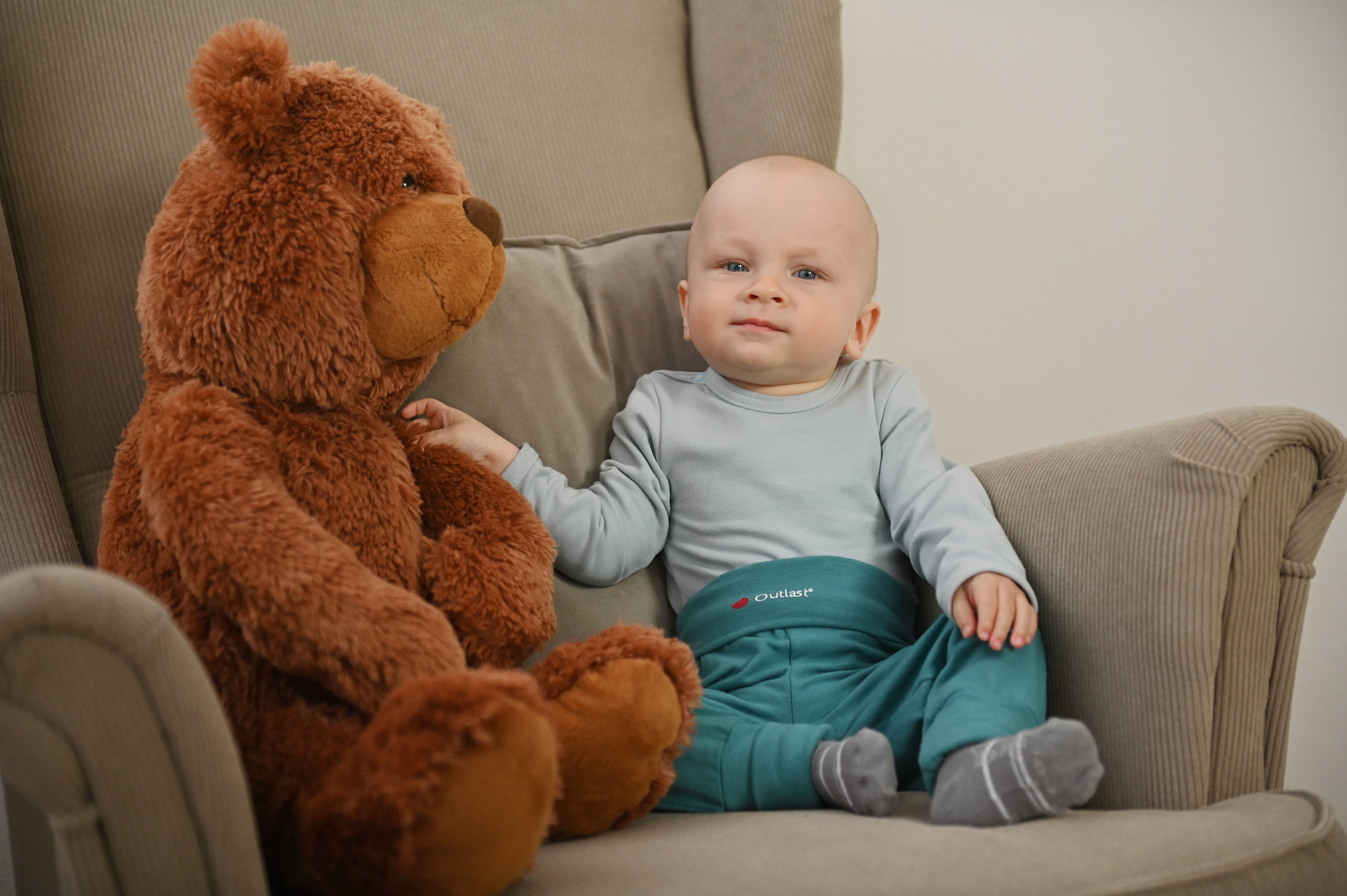 Tepláky smyk Outlast® - tm.tyrkys 68