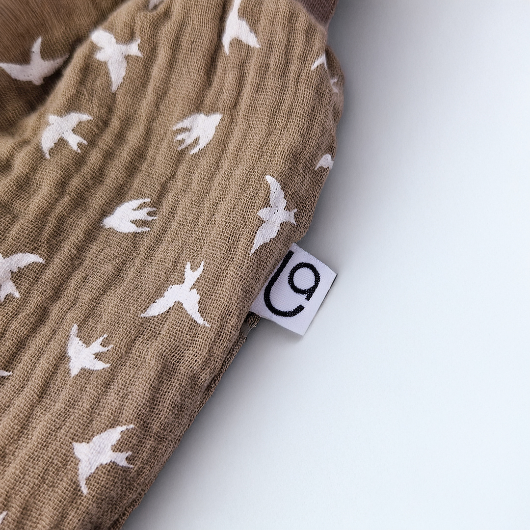 Šortky tenké harémky - hnědá vlaštovky 68