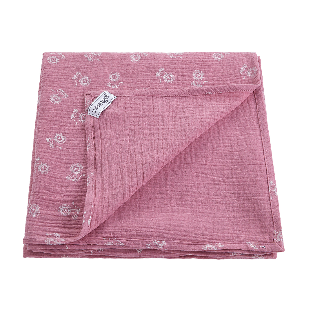 Deka osuška mušelín - sv.růžová