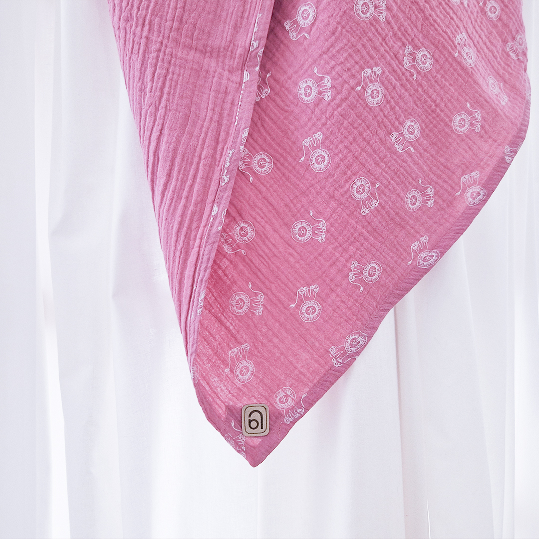 Deka osuška mušelín - sv.růžová