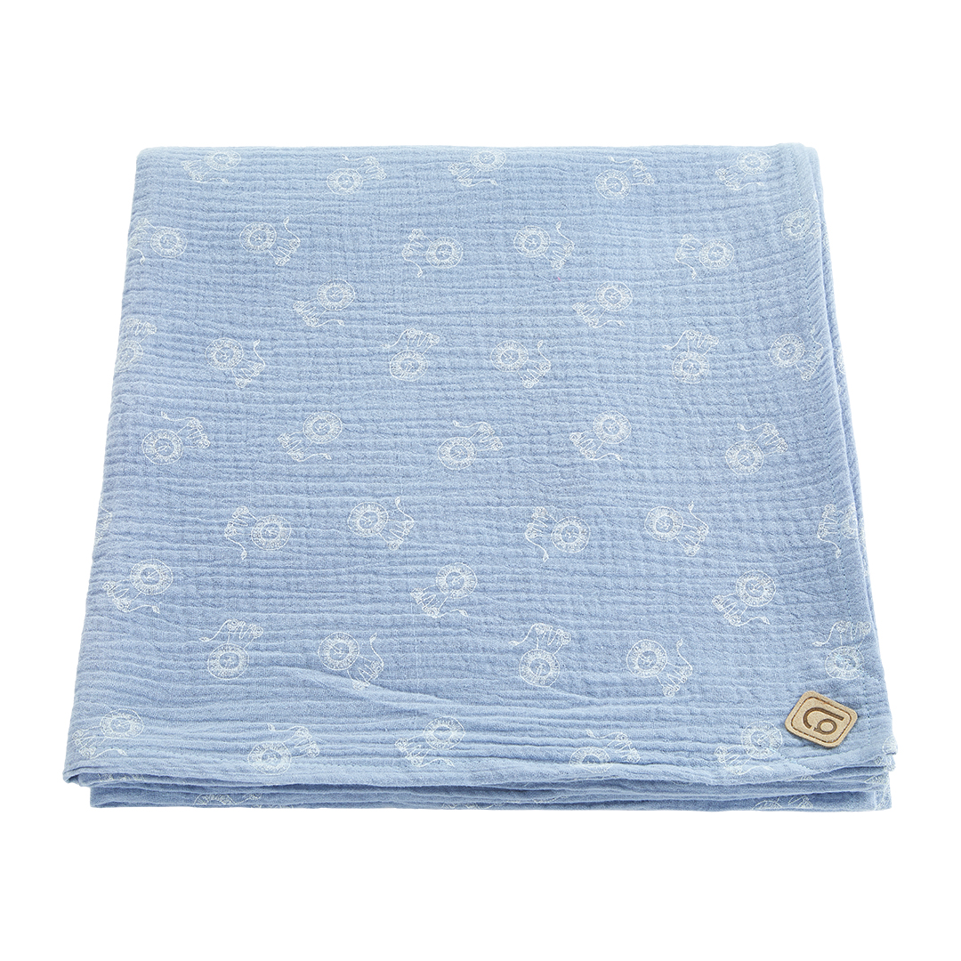 Deka osuška mušelín - sv.modrá