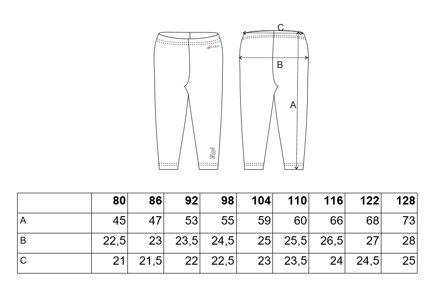 Legíny tenké TISK Outlast® - jahodová kytičky 122