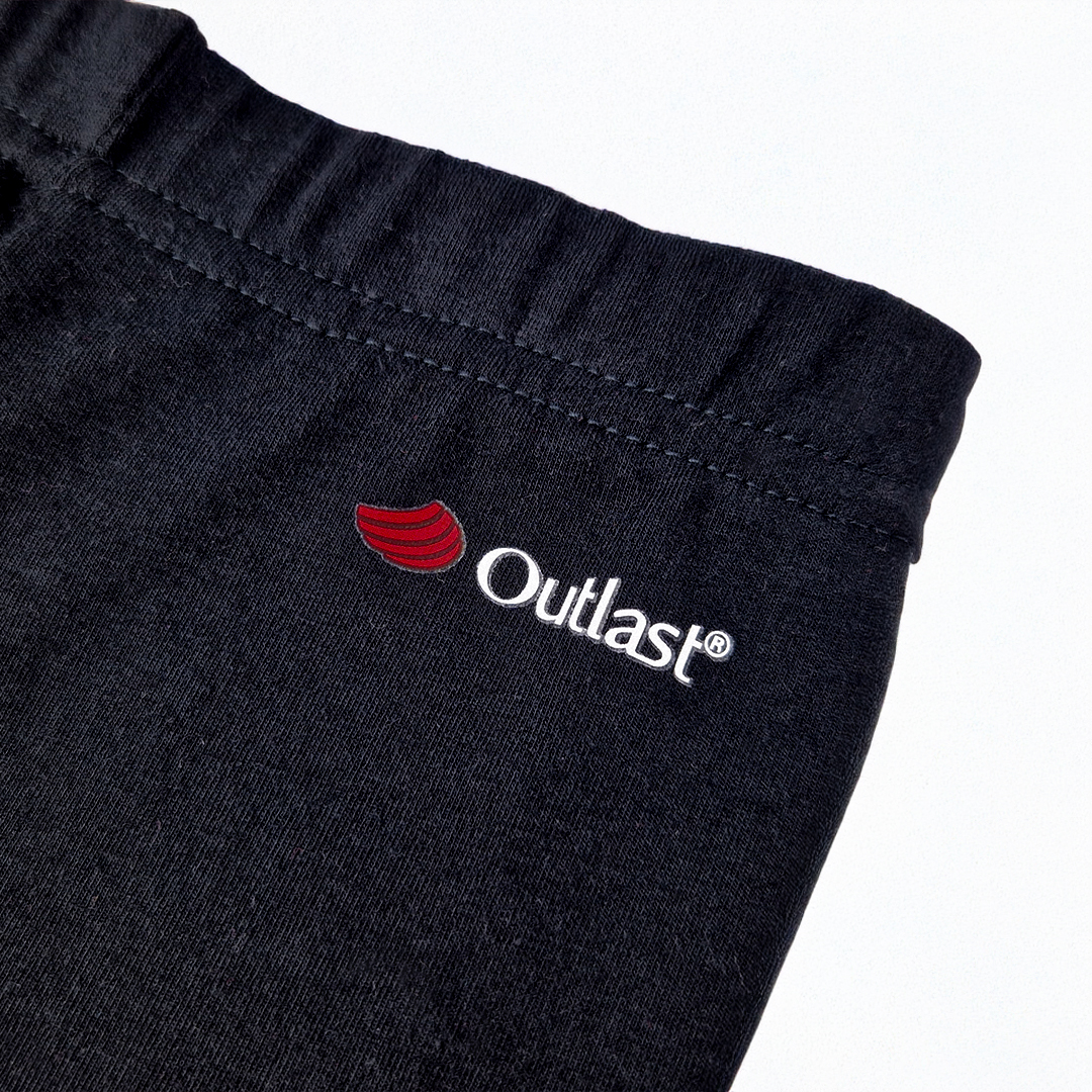 Legíny 3/4 tenké Outlast® - černá 128