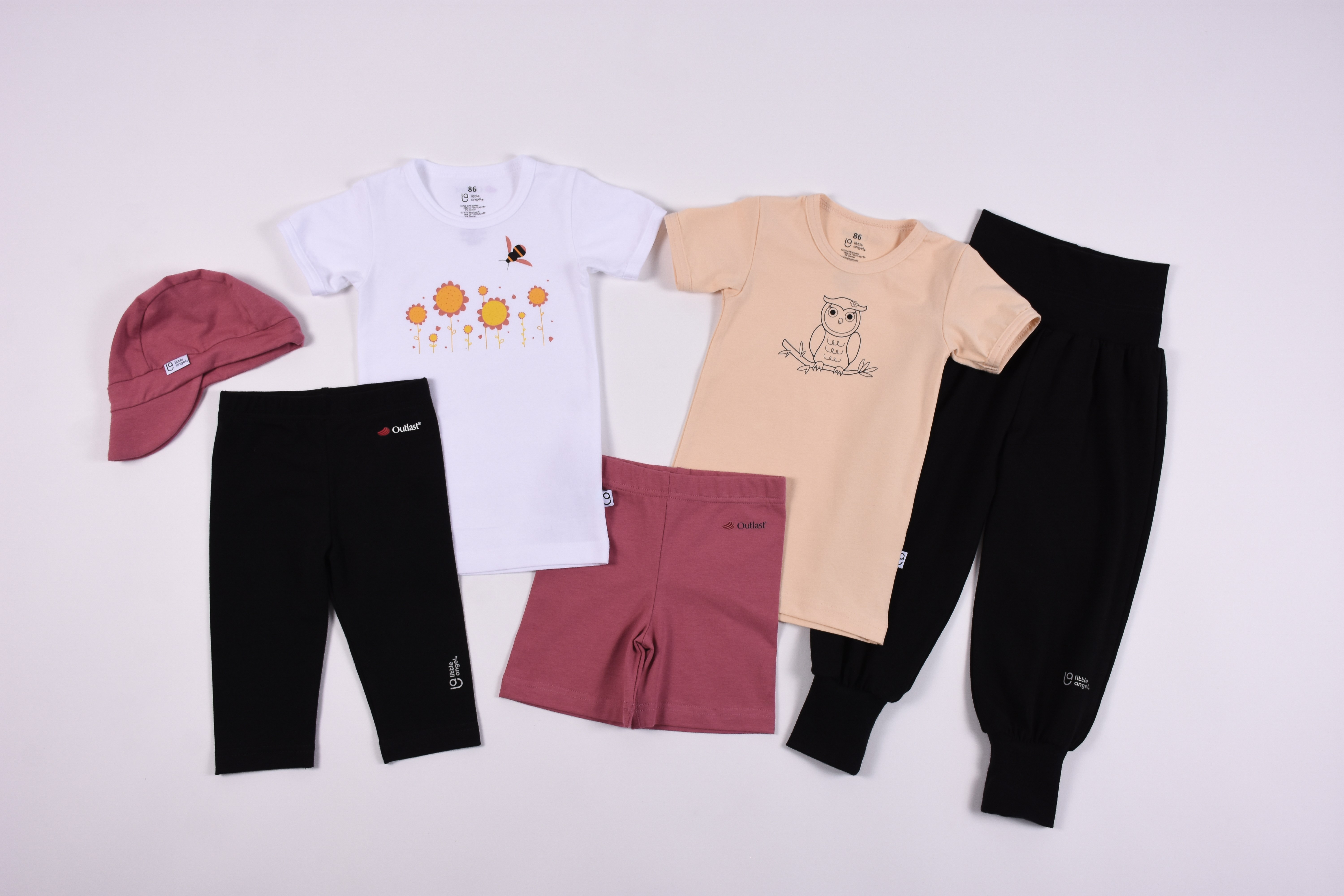 Legíny 3/4 tenké Outlast® - černá 128