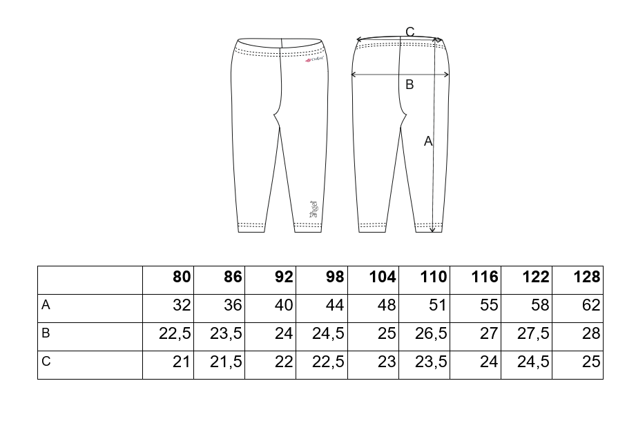 Legíny 3/4 tenké Outlast® - černá 128