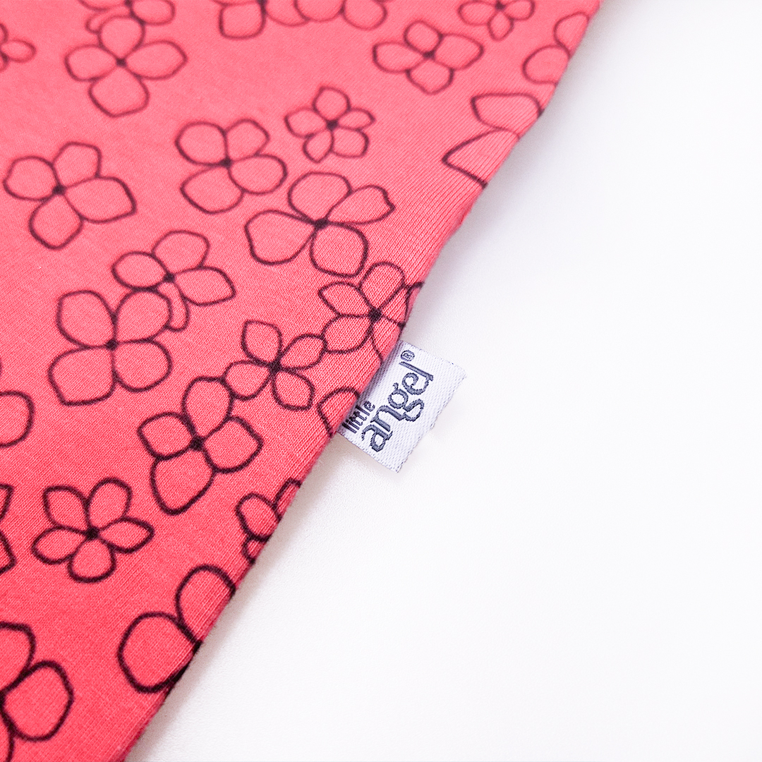 Overal tenký krátký TISK Outlast® - jahodová kytičky 74