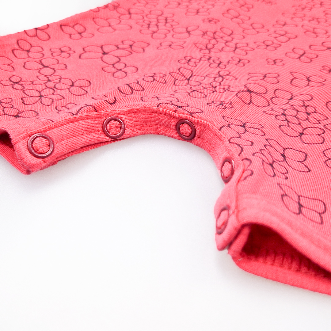 Overal tenký krátký TISK Outlast® - jahodová kytičky 74